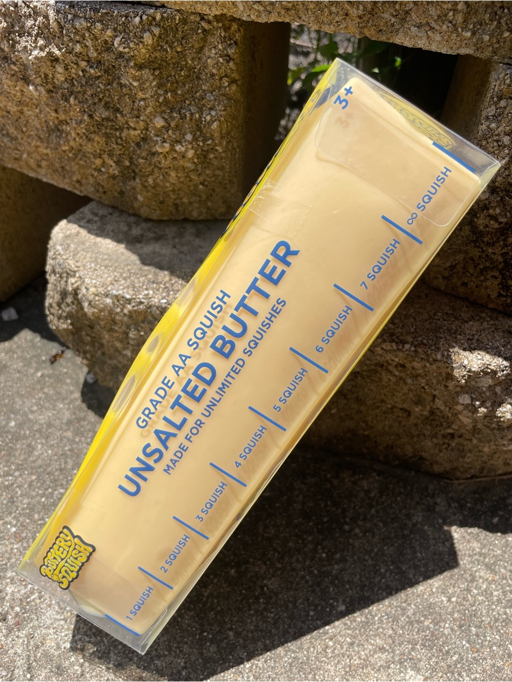 Buttery Squish Unsalted Butter Squishy Toy NEW!
